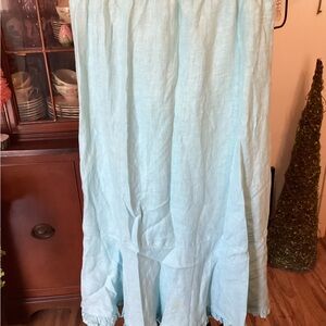 Match Point Linen Skirt